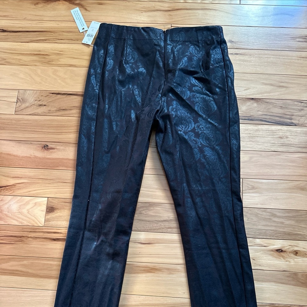 Anthropologie The Essential Skinny Gorgeous Brocade Foil Pants NWT Sz 6!!